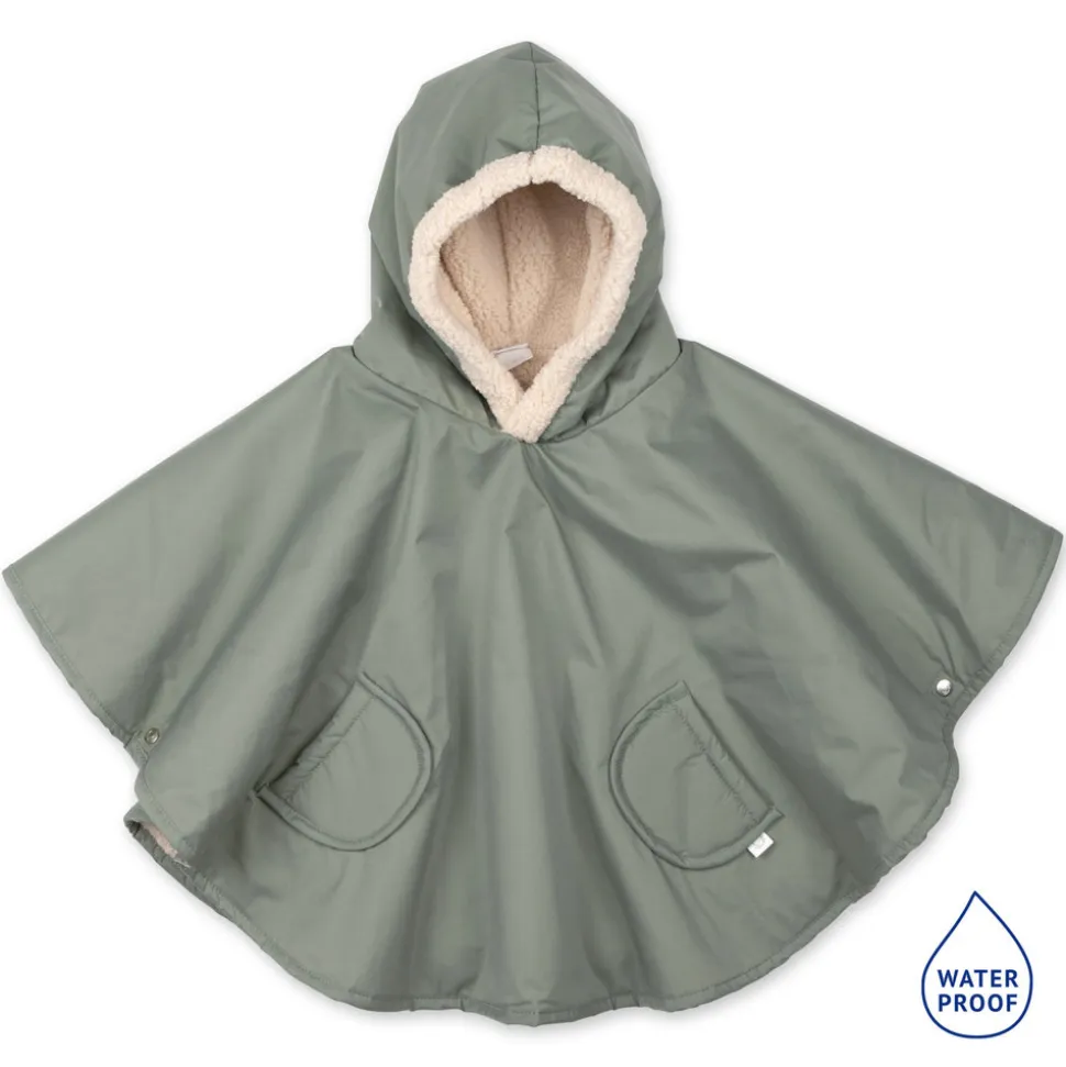 Poncho chaud de voyage imperméable green