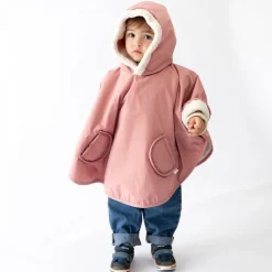 Poncho chaud de voyage imperméable hibiscus