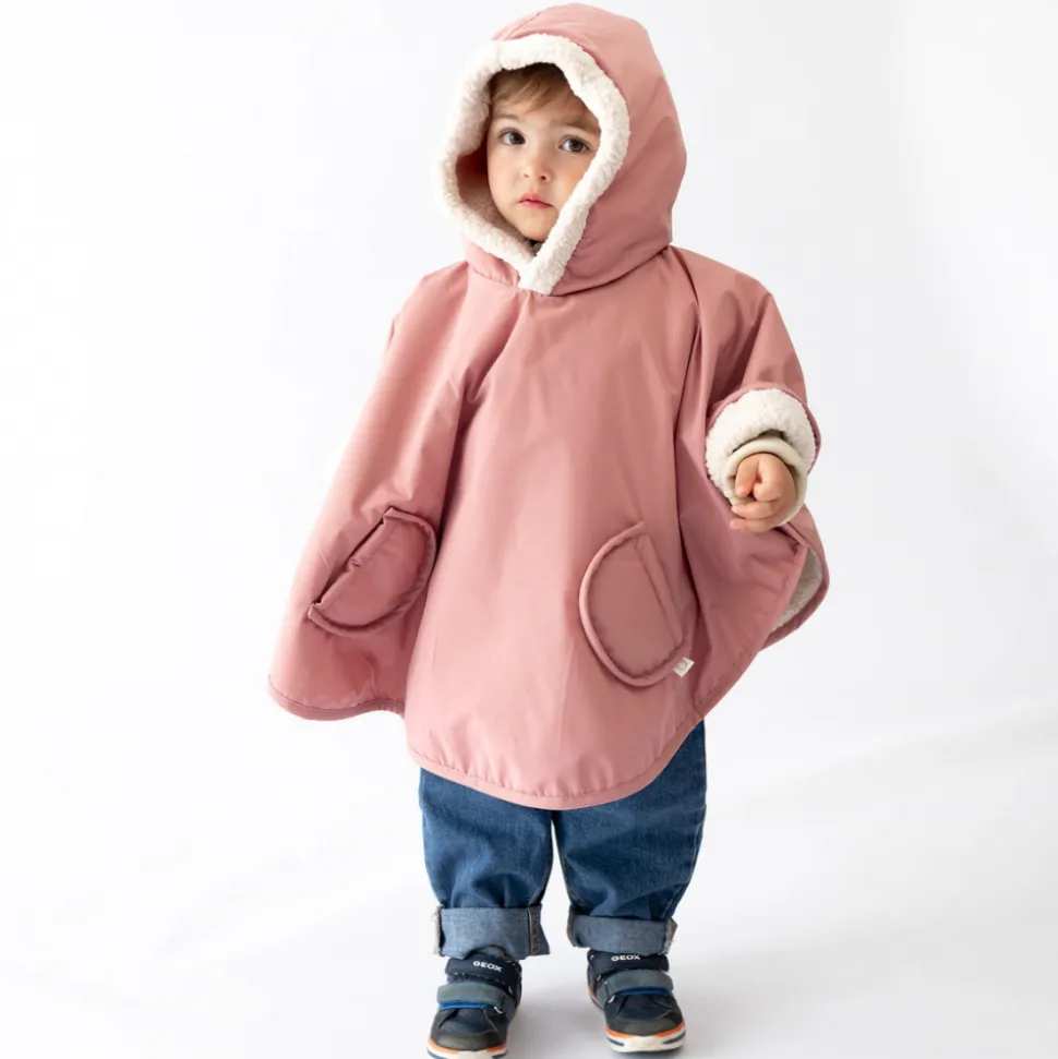 Poncho chaud de voyage imperméable hibiscus