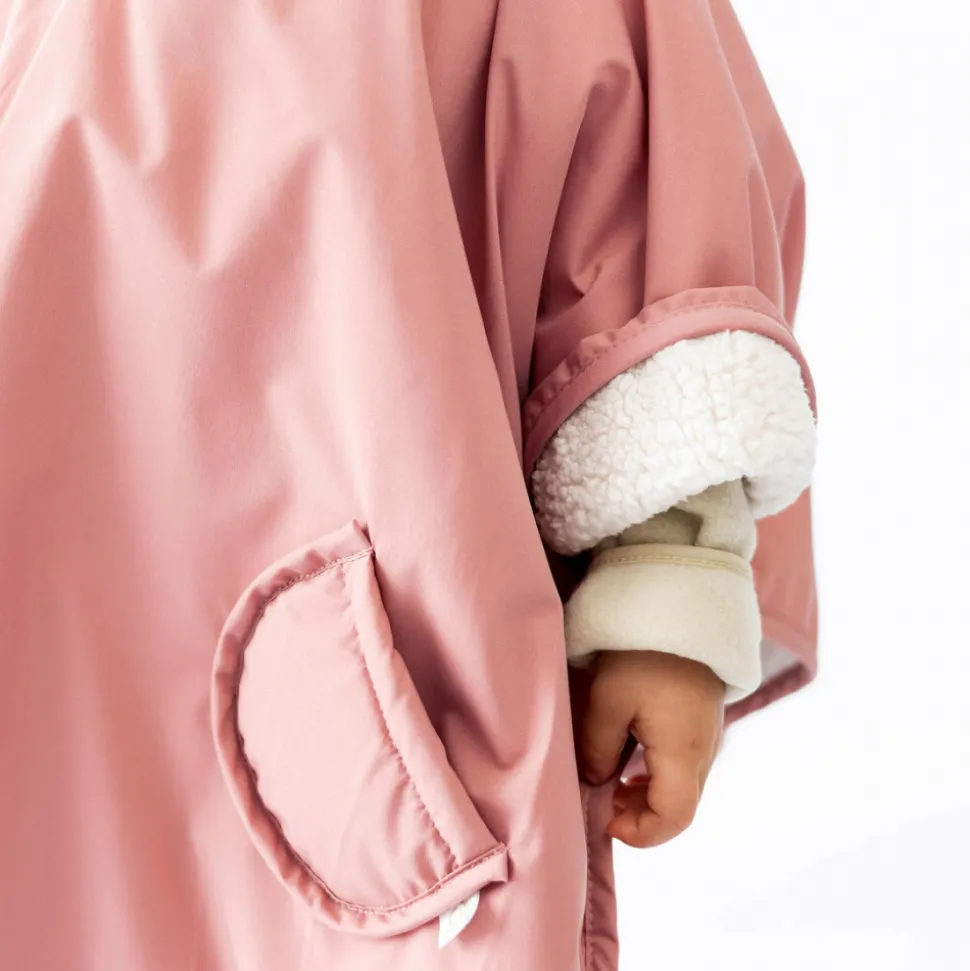Poncho chaud de voyage imperméable hibiscus