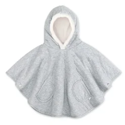 Poncho chaud de voyage pady quilted mix grey