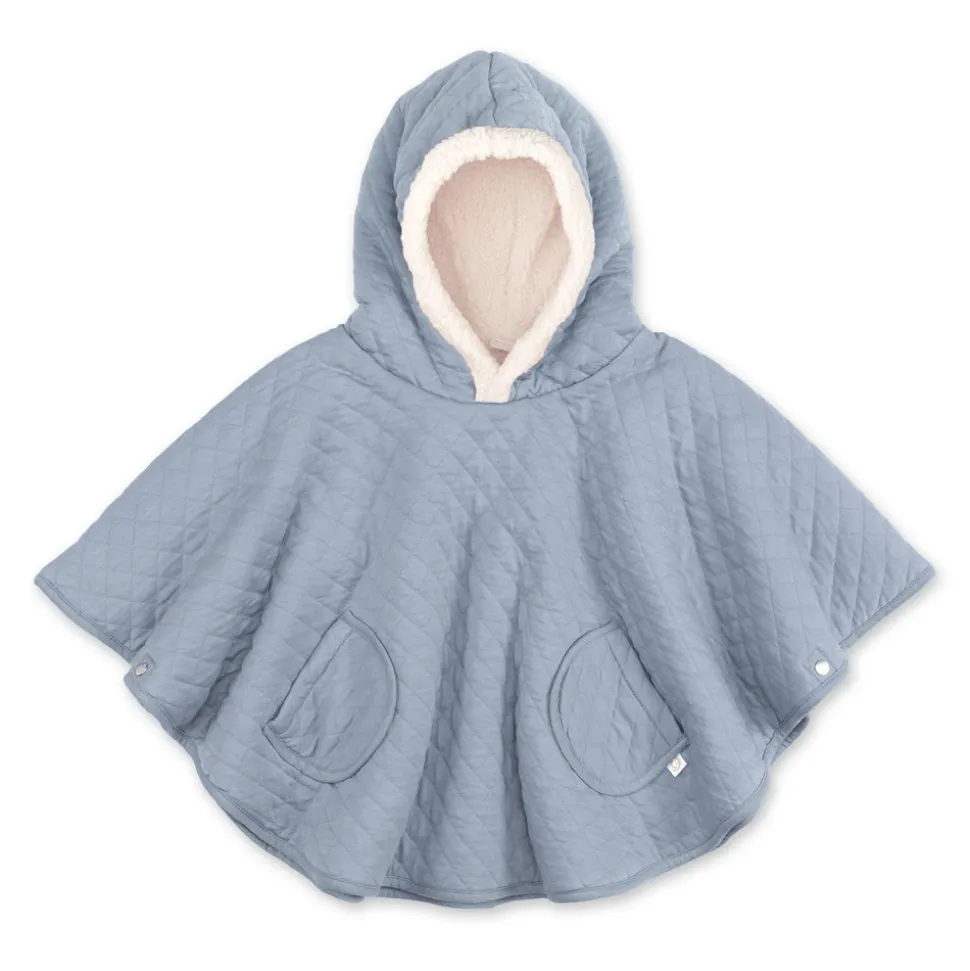 Poncho chaud de voyage pady quilted stone