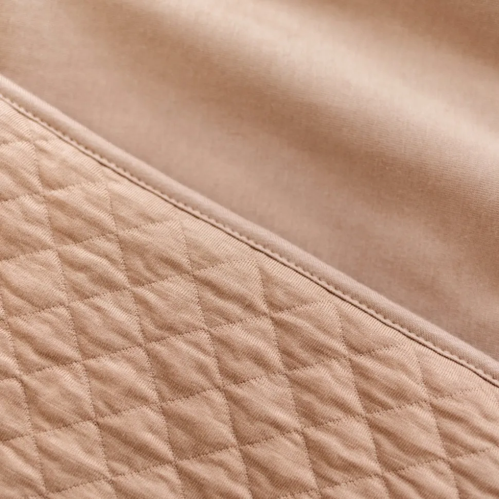 Poncho chaud de voyage pady quilted jersey beige