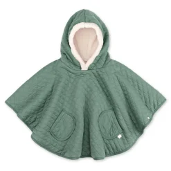 Poncho chaud de voyage pady quilted green