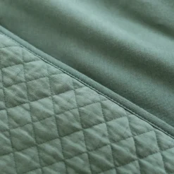 Poncho chaud de voyage pady quilted jersey vert