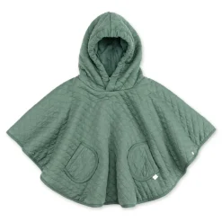 Poncho chaud de voyage pady quilted jersey vert
