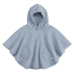 Poncho chaud de voyage pady quilted jersey stone