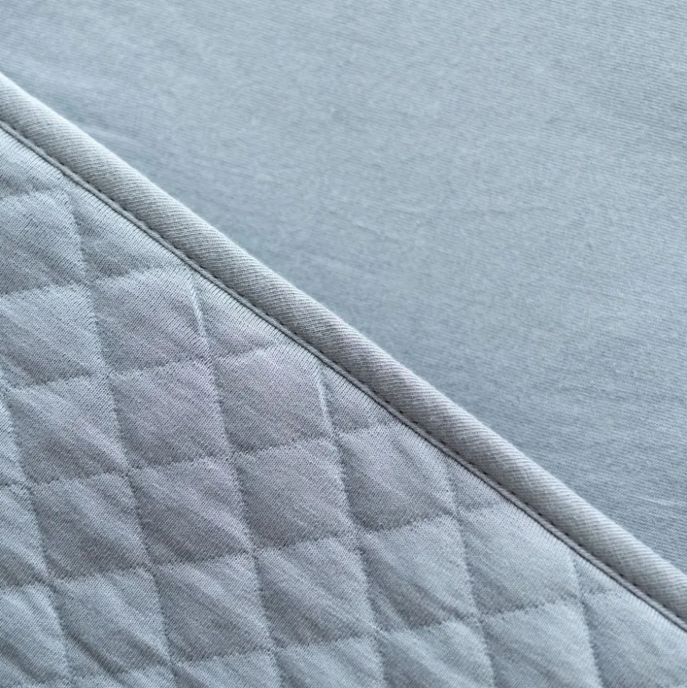 Poncho chaud de voyage pady quilted jersey stone