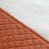 Poncho chaud de voyage pady quilted brick