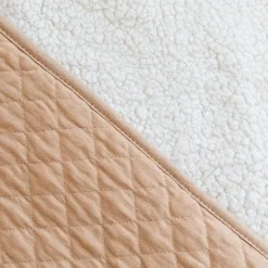 Poncho chaud de voyage pady quilted beige