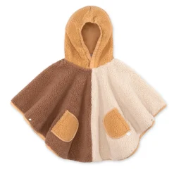Poncho chaud de voyage teddy bouclette muffin