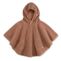 Poncho chaud de voyage teddy bouclette muffin