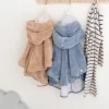 Poncho chaud softy cadum bleu stone