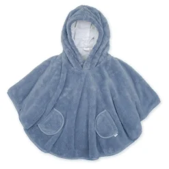 Poncho chaud softy cadum bleu stone