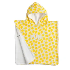 Poncho de bain citron