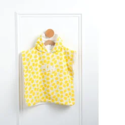 Poncho de bain citron