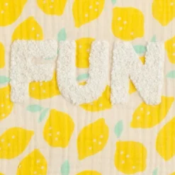 Poncho de bain citron