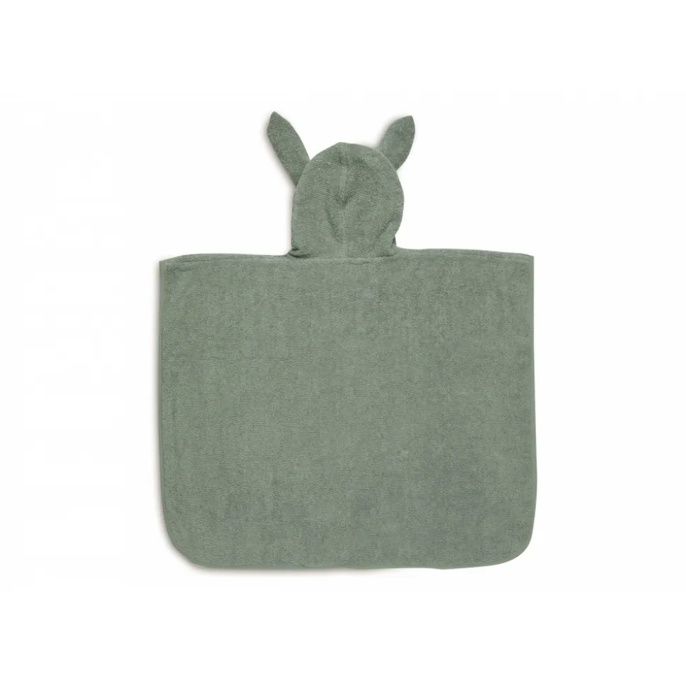Poncho de bain éponge ash green
