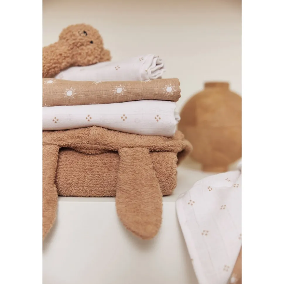 Poncho de bain éponge biscuit
