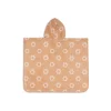 Poncho de bain éponge jacquard réversible 1-3 ans flower