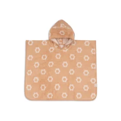Poncho de bain éponge jacquard réversible 1-3 ans flower