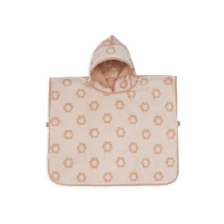 Poncho de bain éponge jacquard réversible 1-3 ans flower