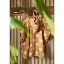 Poncho de bain éponge jacquard réversible 1-3 ans teddy bear