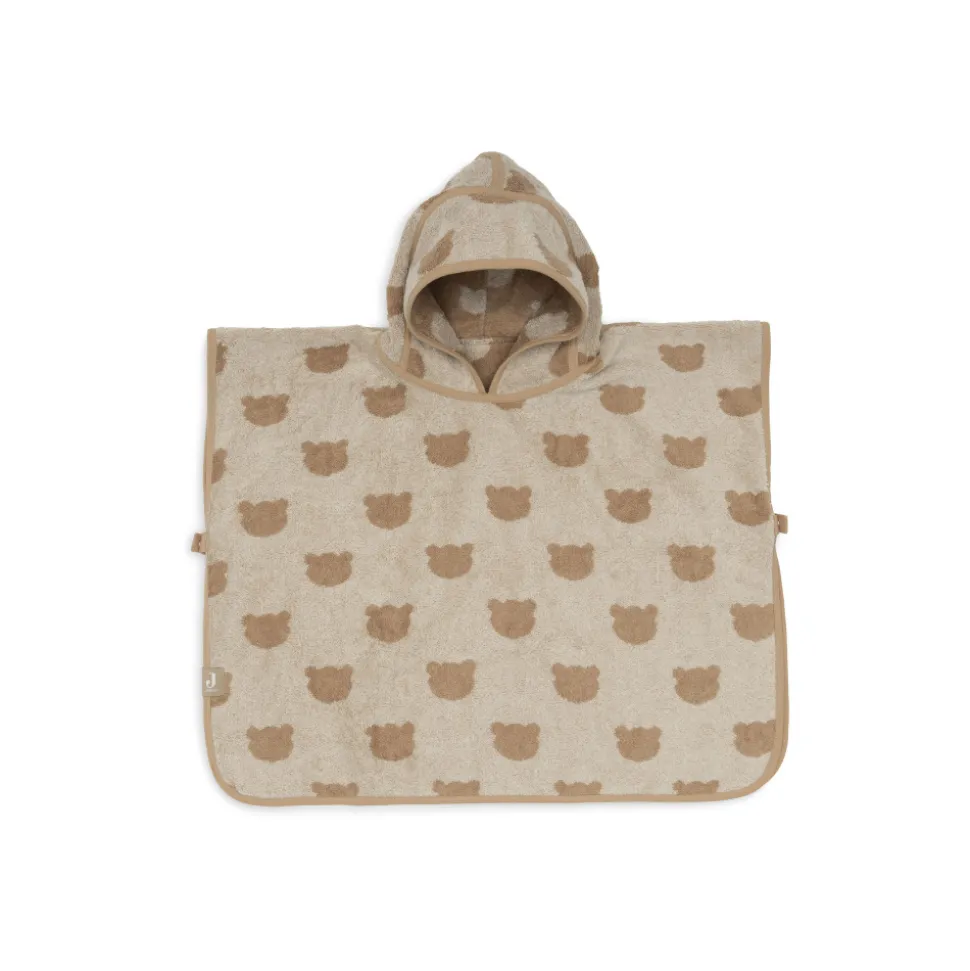 Poncho de bain éponge jacquard réversible 1-3 ans teddy bear