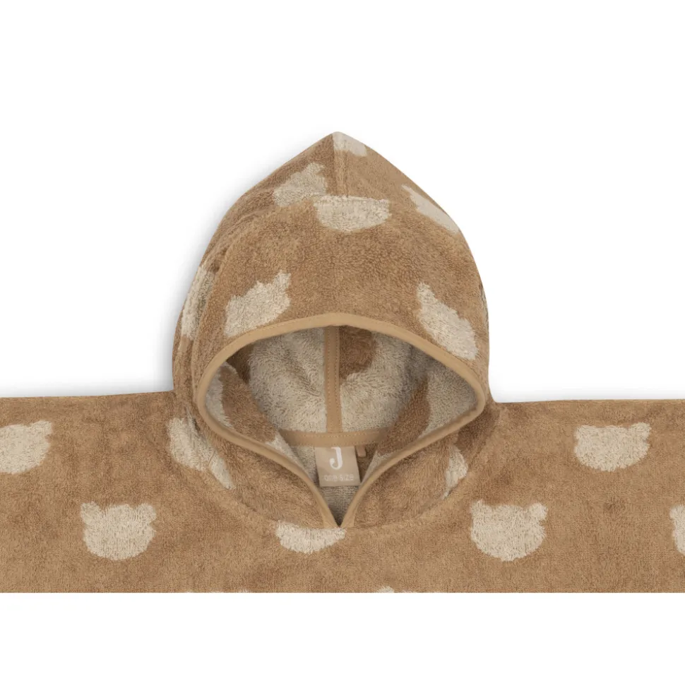 Poncho de bain éponge jacquard réversible 1-3 ans teddy bear