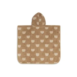 Poncho de bain éponge jacquard réversible 1-3 ans teddy bear