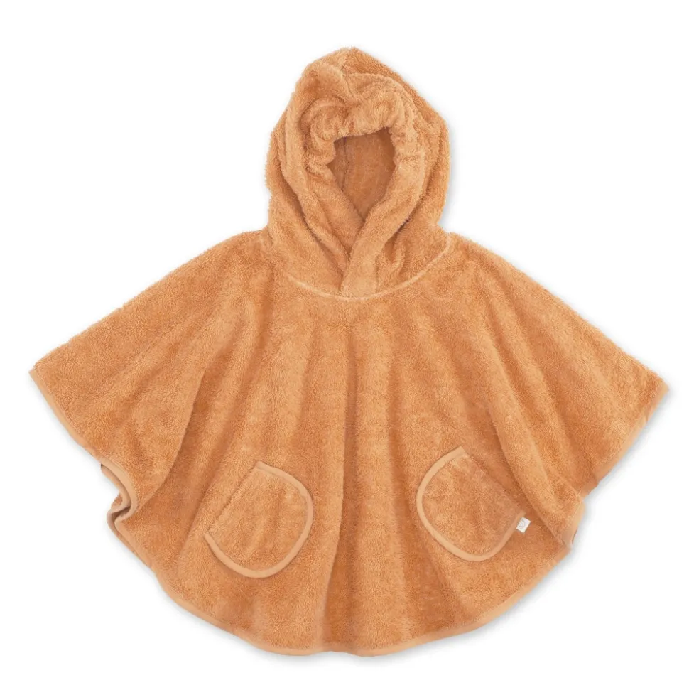 Poncho de bain éponge orange