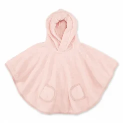 Poncho de bain éponge rose clair