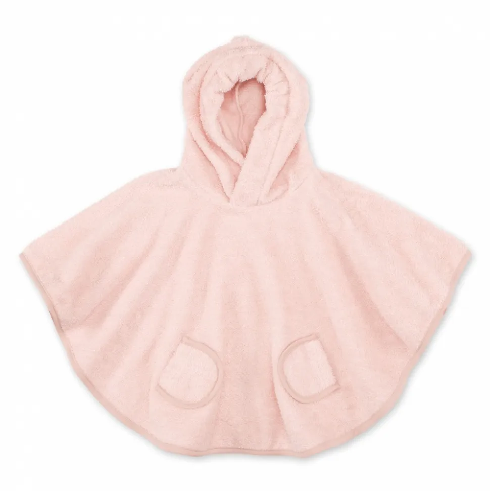 Poncho de bain éponge rose clair