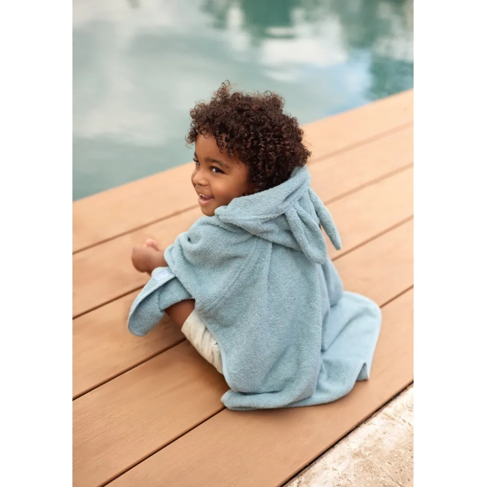 Poncho de bain éponge sea green