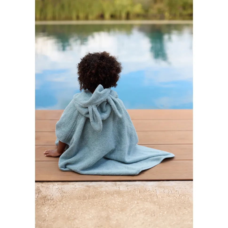 Poncho de bain éponge sea green