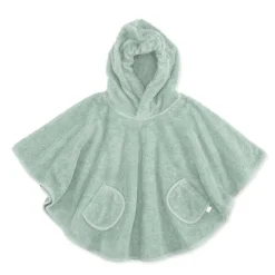 Poncho de bain éponge vert sauge