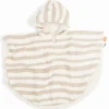 Poncho de bain stripes sable