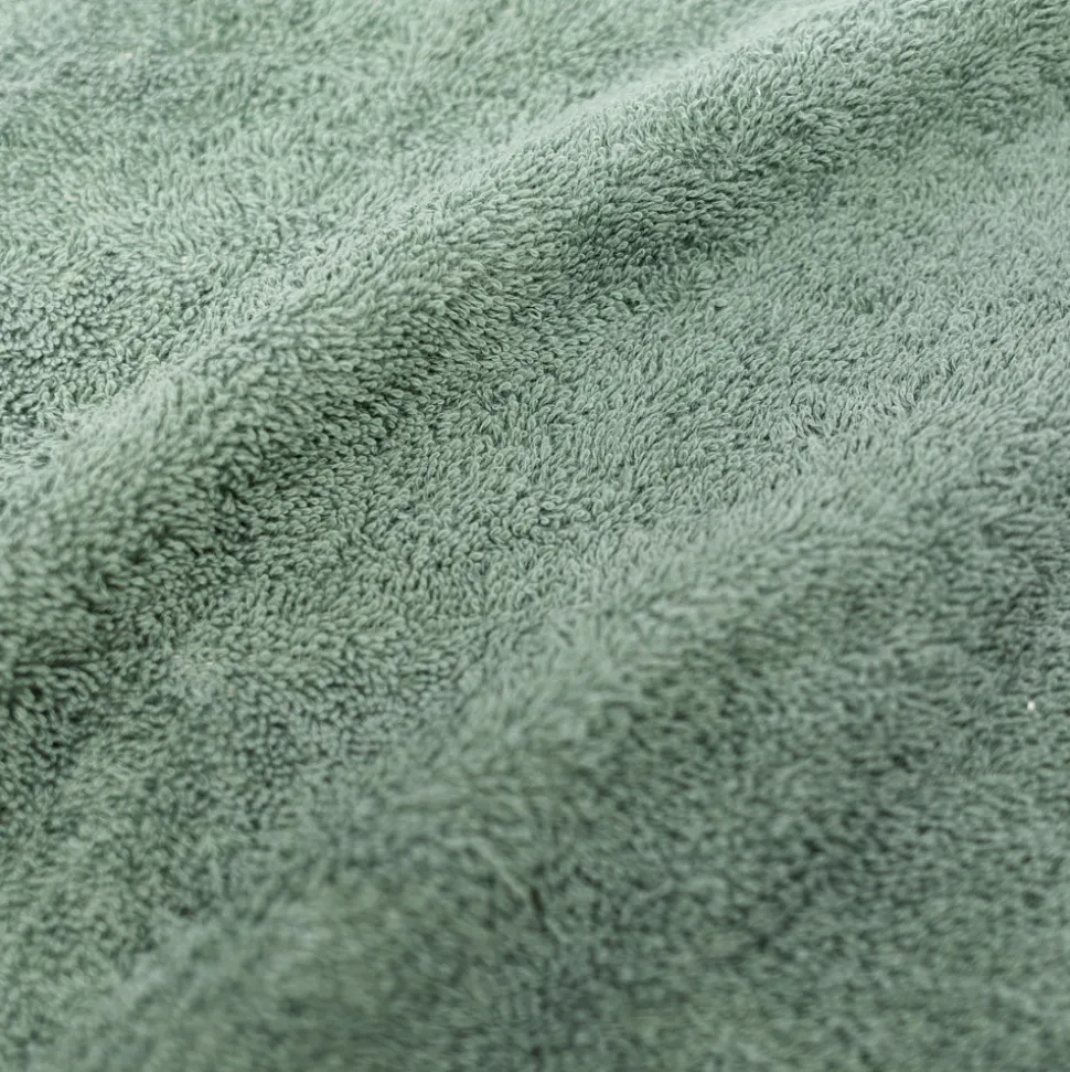 Poncho de bain terry vert