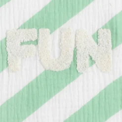 Poncho de bain vert