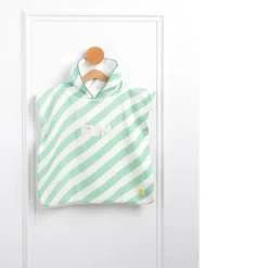 Poncho de bain vert