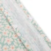 Poncho de plage 55 x 50 cm fleurs vertes
