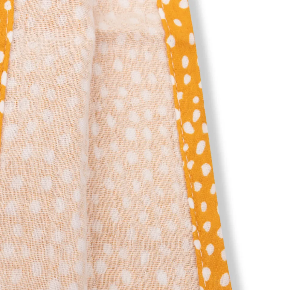 Poncho de plage 55 x 50 cm pois orange