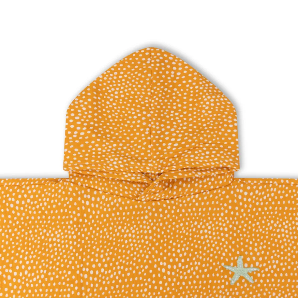 Poncho de plage 55 x 50 cm pois orange
