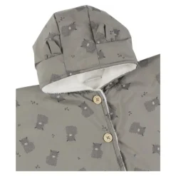Poncho imperméable doublure groloudoux 6-12m - kaki