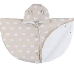 Poncho imperméable doublure groloudoux 6-12m - beige