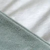 Poncho pour siège auto teddy et gaze de coton cadum vert sauge