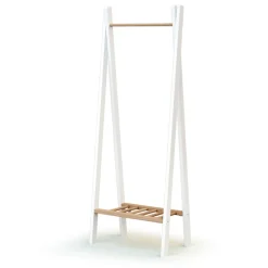 Portant à vêtements essentiel blanc / hêtre brut
