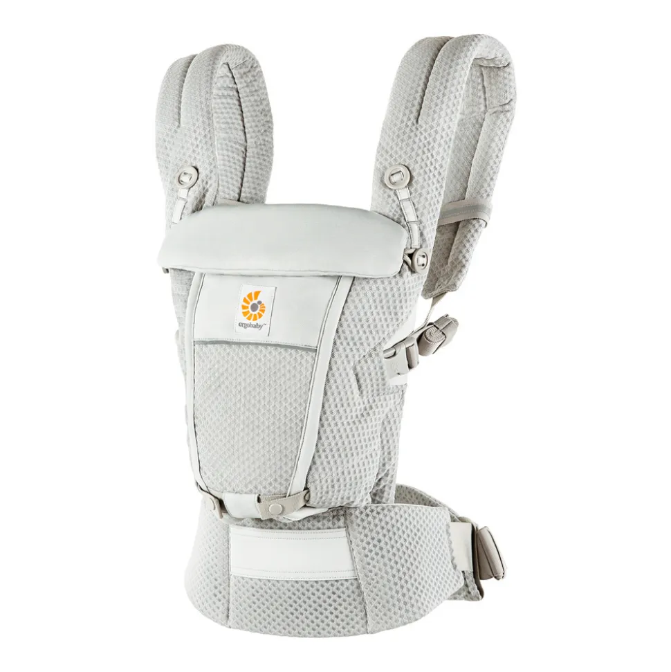 Porte-bébé adapt mesh softflex - gris perle