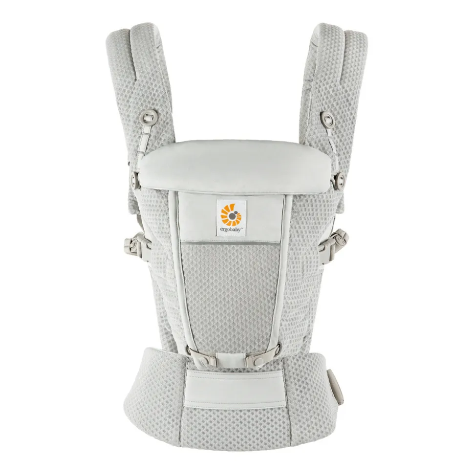 Porte-bébé adapt mesh softflex - gris perle