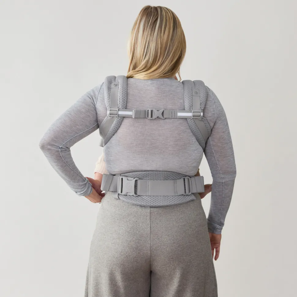 Porte-bébé adapt mesh softflex - gris perle